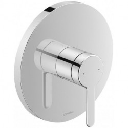 mitigeur monocommande de douche DU C.1 à encastrer, rond.77 diamètre 170mm.Noir mat