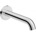 Robinet de baignoire DU C.1avec rallonge rosace ronde 205, diamètre 75mm. Noir Mat