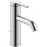mitigeur lavabo M tirette, rallonge H175 113mm, noir mat