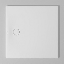 Bac à douche DU Tempano. carré 1000x1000mm. Blanc. Antidérapant