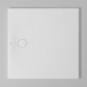 Bac à douche DU Tempano. carré 1000x1000mm. Blanc. Antidérapant