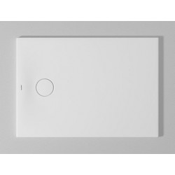 Bac à douche DU Tempano. rectangle 1000x700mm. Blanc. Antidérapant