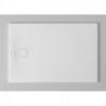 Bac à douche DU Tempano. rectangle 1200x800 mm. Blanc. Antidérapant