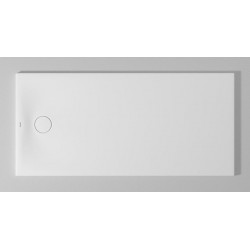 Bac à douche DU Tempano. rectangle 1600x750mm. Blanc. Antidérapant
