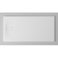 Bac à douche DU Tempano. rectangle 1600x800mm. Blanc. Antidérapant