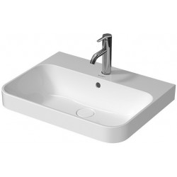 Vasque à poser DU Happy D.2 Plus 600mm Anthracite Matt.avec débordement.. 1 trou 