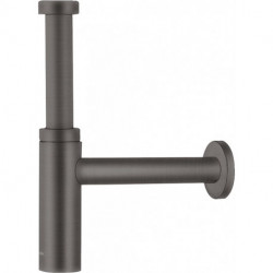 Siphon design noir chromé brossé