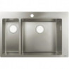 S711-F655 Évier encastré 180 x 450avec troupour robinet acier inoxydable
