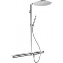 Showerpipe thermostatique 800 nickel brossé