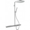 Showerpipe thermostatique 800 nickel brossé