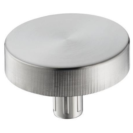Poignée rotative pour commande excentrée aspect acier inox