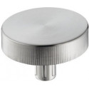 Poignée rotative pour commande excentrée aspect acier inox
