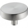 Poignée rotative pour commande excentrée aspect acier inox