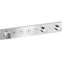 Module thermostatique Select encastré 600 x 90 mmavec 4 fonctions chroméé