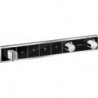 Module thermostatique RainSelect encastréavec 4 fonctions noir/chromé