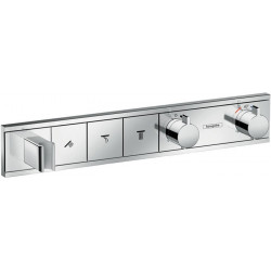 Module thermostatique RainSelect encastréavec 3 fonctions chroméé