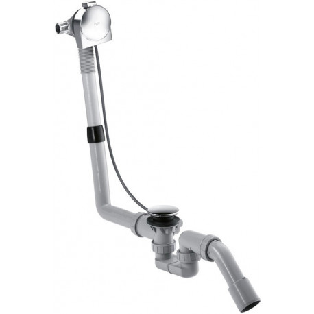 Ensemble vidage / trop-plein HG AXOR EXAFILL S avec set de finition pour baignoires normales chrome