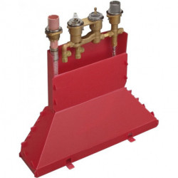 Combiné thermostatique 4 trou s Corps d'encasté pour montage sur bord baignoire