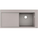 S514-F450 Evier encastré 450avec égouttoir gris béton
