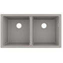 S510-U770 GS Evier à encastrer sous plan 370/370 gris béton