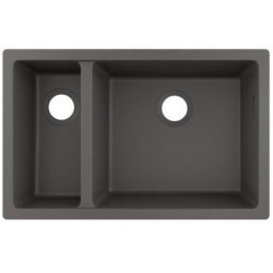 S510-U635 GS Evier à encastrer sous plan 180/450 gris pierre