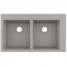 S510-F770 Evier encastré 370/370 gris béton