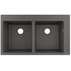 S510-F770 Evier encastré 370/370 gris pierre