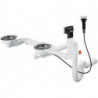 D17-11 Garniture de vidage automatique pour double cuve granite chroméé
