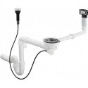 D16-11 Garniture de vidage automatique pour simple cuve granite chroméé
