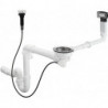 D16-11 Garniture de vidage automatique pour simple cuve granite chroméé