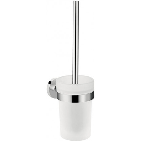 Porte-brosse WC chromé