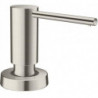 A51 Distributeur de liquide vaisselle aspect acier inox