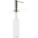 Distributeur de liquide vaisselle aspect acier inox