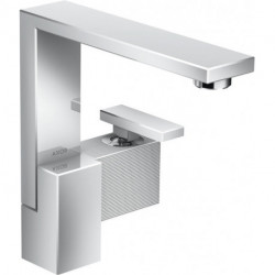 mitigeur lavabo 190, coupe diamant, bonde push-open chroméé