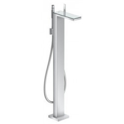 mitigeur bain/douche, set de finition pour montage au sol chromée/miroir