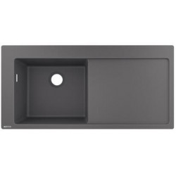 S5110-F450 Evier encastré 450avec égouttoir gris pierre