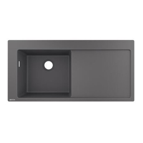 S5110-F450 Evier encastré 450avec égouttoir gris pierre