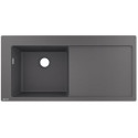 S5110-F450 Evier encastré 450avec égouttoir gris pierre