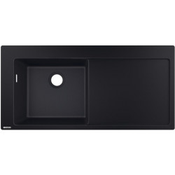 S5110-F450 Evier encastré 450avec égouttoir noir graphite
