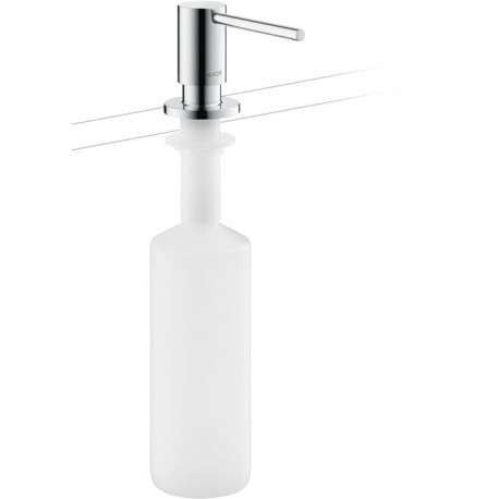 Distributeur de liquide vaisselle chroméé