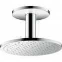 tête de douche 250 2jetavec raccordement plafond 100 mm chroméé