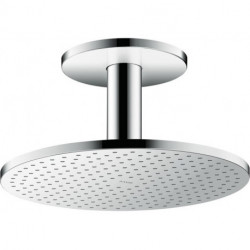 tête de douche 300 1jetavec raccordement plafond 100 mm chroméé