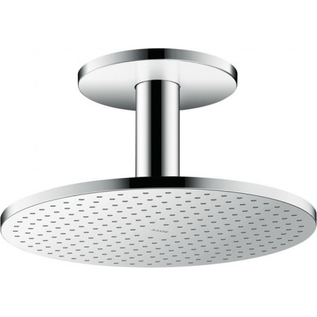 tête de douche 300 1jetavec raccordement plafond 100 mm chroméé
