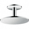 tête de douche 300 2jetavec raccordement plafond 100 mm chroméé