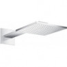tête de douche 250 x 250 mm 2jetavec bras de douche 450 mm chroméé