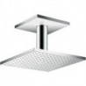 tête de douche 250 x 250 1jetavec raccordement plafond 100 mm chroméé