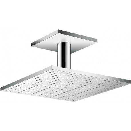 tête de douche 300 x 300 mm 1jetavec raccordement plafond 100 mm chroméé