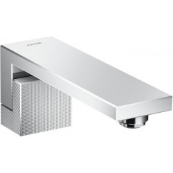 Bec déverseur, coupe diamant chroméé