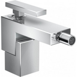 mitigeur bidet, bonde push-open, coupe diamant chroméé