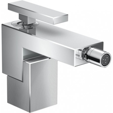 mitigeur bidet, bonde push-open, coupe diamant chroméé